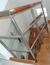 stainless steel and wood