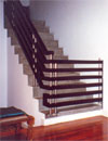 wood and stainless steel