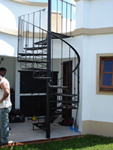 iron circular stair