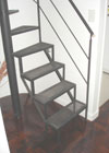 wood circular stairs