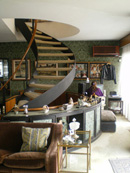 curved lines stairs