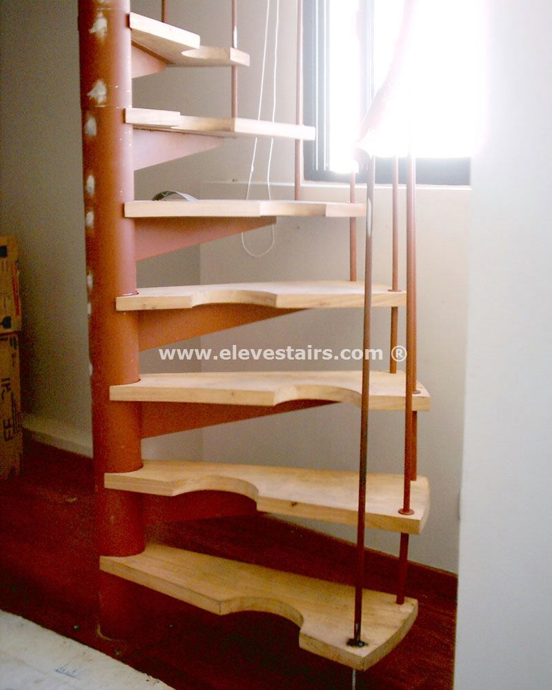 Half Spiral Stairs, Space Saving Stairs, Hillocks, Garrets, Attic.