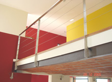 metallic handrails