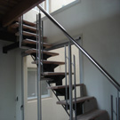 stainless steel and glass railings