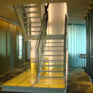 glass and stainless steel railings