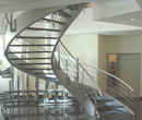 glass stairs