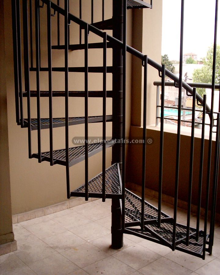 Spiral Stairs, Kit, Modular, Pre-Built Stairs, Metallurgies, Wood ...